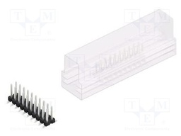 Connector: pin strips; pin header; male; PIN: 20; 2.54mm; SMT; 2x10