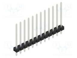 Connector: pin strips; pin header; male; PIN: 12; 2.54mm; THT; 1x12
