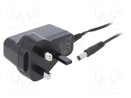 Power supply: switched-mode; voltage source; 5VDC; 2.1A; 12W; plug