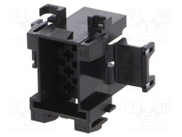Connector: wire-wire; JPT; plug; male; PIN: 8; w/o contacts; black