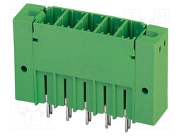 PCB headers, nominal cross section: 6 mm?, color: green, nom