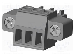 Connector: pluggable terminal block; plug; female; straight; grey
