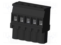 Connector: pluggable terminal block; plug; female; angled 90°