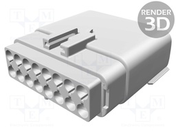 Connector: automotive; MX150L; plug; male; 22AWG÷18AWG; PIN: 16
