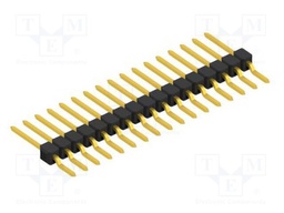 Connector: pin strips; pin header; male; PIN: 17; 2.54mm; SMT; 1x17