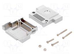 Enclosure: for D-Sub connectors; shielded; Locking: screws