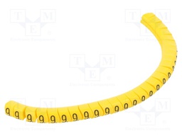 Markers for cables and wires; Label symbol: 9; 2.5÷5mm; PVC; PA