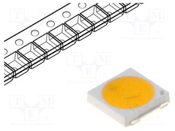 LED; SMD; 3030; white warm; 50÷58lm; 2580-3250K; 70; 120°; 150mA