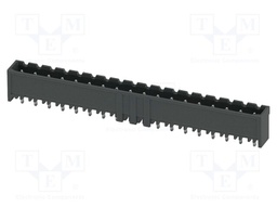 PCB headers, nominal cross section: 2.5 mm2, color: black, n
