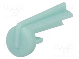 Pointer; plastic; aquamarine; push-in; Application: A10