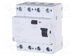 RCD breaker; Inom: 100A; Ires: 300mA; Poles: 4; 400V,415V; IP20; EFI