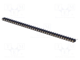 Socket; pin strips; female; PIN: 36; turned contacts; straight