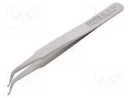 Tweezers; 115mm; Blades: curved; Blade tip shape: trapezoidal
