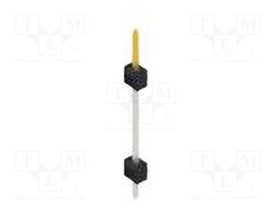 Connector: pin strips; pin header; male; PIN: 1; 2.54mm; THT; 1x1