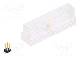 Connector: pin strips; pin header; male; PIN: 4; 2.54mm; SMT; 2x2