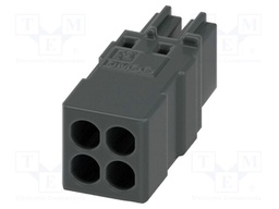 PCB connector, color: black, number of positions: 2, product