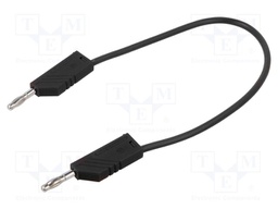 Test lead; 60VDC; 30VAC; 32A; Len: 250mm; black; Material: brass