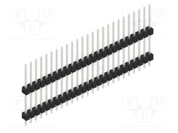 Connector: pin strips; pin header; male; PIN: 25; 2.54mm; THT; 1x25