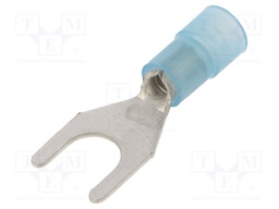 Tip: fork; M6; Ø: 6.3mm; 1.5÷2.5mm2; crimped; for cable; insulated
