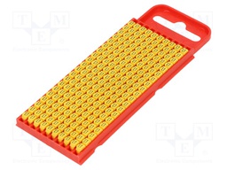 Markers for cables and wires; Label symbol: L1; 2÷2.8mm; yellow