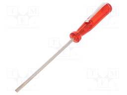 Screwdriver; slot; Size: SL 3mm; Blade length: 80mm