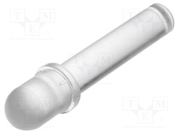 Fibre for LED; round; Ø5mm; Front: convex; straight