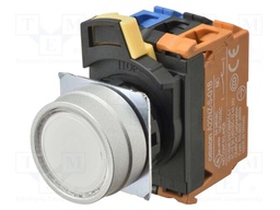 Switch: push-button; 22mm; Stabl.pos: 1; flat; Pos: 2