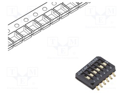 Switch: DIP-SWITCH; Poles number: 6; OFF-ON; 0.025A/24VDC; Pos: 2