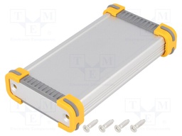 Enclosure: with panel; FR; X: 63.6mm; Y: 100mm; Z: 24mm; aluminium