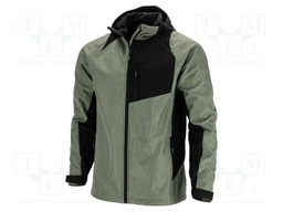 Soft-shell jacket; Size: XXL (185/114-120); green-black; 290g/m2