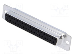 D-Sub; PIN: 37; plug; female; turned contacts; soldering; for cable