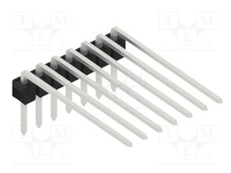 Connector: pin strips; pin header; male; PIN: 7; 2.54mm; THT; 1x7