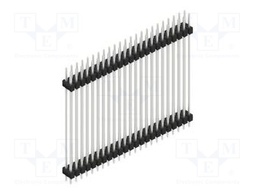 Connector: pin strips; pin header; male; PIN: 46; 2.54mm; THT; 2x23