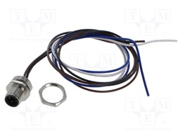 Connector: M12; socket; male; straight; with lead; PIN: 4; 0.34mm2