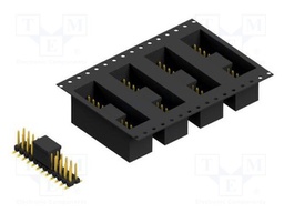 Connector: pin strips; pin header; male; PIN: 24; 2.54mm; SMT; 2x12
