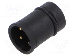 Connector: M12; contact insert; male; PIN: 4; 250V; 4A; IP67
