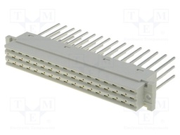 Plug; DIN 41612; type F; female; PIN: 48; d+b+z; straight