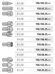 Test needle; Operational spring compression: 3.4mm; 4A; Ø: 2.5mm