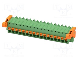 PCB connector, nominal cross section: 1.5 mm2, color: green,
