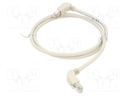 Patch cord; S/FTP; Cat: 6; RJ45 down angled plug,both sides; Cu
