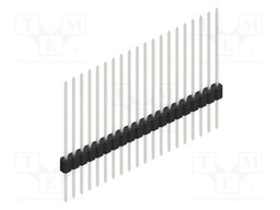 Connector: pin strips; pin header; male; PIN: 20; 1.27mm; THT; 1x20