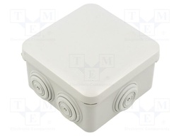 Enclosure: junction box; X: 94mm; Y: 94mm; Z: 52mm; plastic; IP55