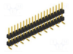 Connector: pin strips; pin header; male; PIN: 19; 2.54mm; SMT; 1x19