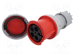 Connector: AC supply 3-phase; plug; female; 125A; 400VAC; IP67