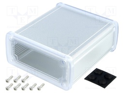 Enclosure: multipurpose; X: 115.1mm; Y: 119mm; Z: 51.6mm; silver