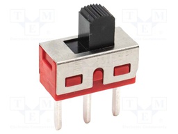 Switch: slide; Pos: 2; SPDT; 2A/250VAC; 5A/28VDC; ON-ON; THT; 500
