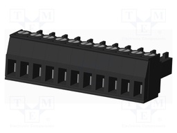 Connector: pluggable terminal block; plug; female; straight; 300V