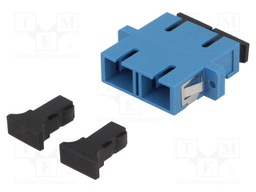 Connector: fiber optic; socket,coupler; single mode duplex (SM)
