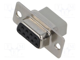 D-Sub; PIN: 9; plug; female; w/o contacts