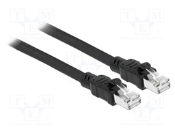 Patch cord; F/UTP; Cat: 6a; RJ45 plug,both sides; 5m; PE; black